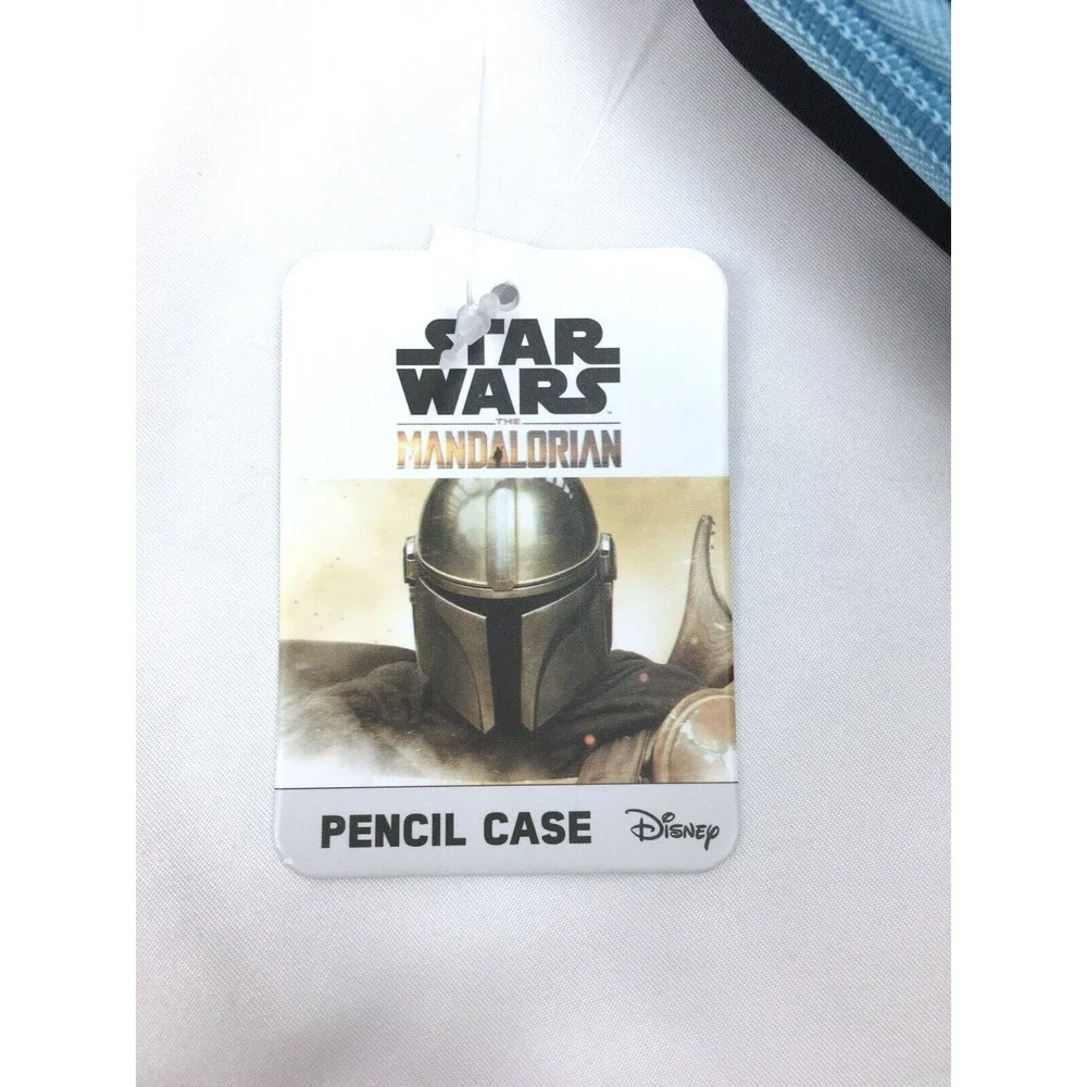 Star Wars Yoda Child Mandalorian Black Molded Pencil Case‎ Zippered School
